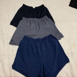 Set of 3 soffe shorts
